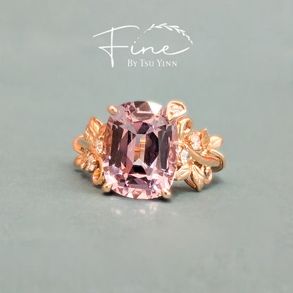 Flora Ring with Lavender Pink Spinel