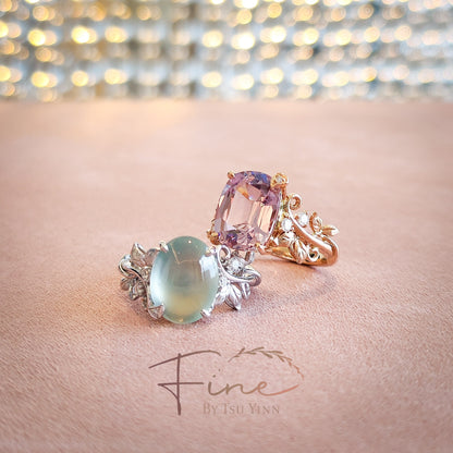 Flora Ring with Lavender Pink Spinel