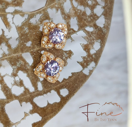 FBTY Indrani Earrings with Tanzanites