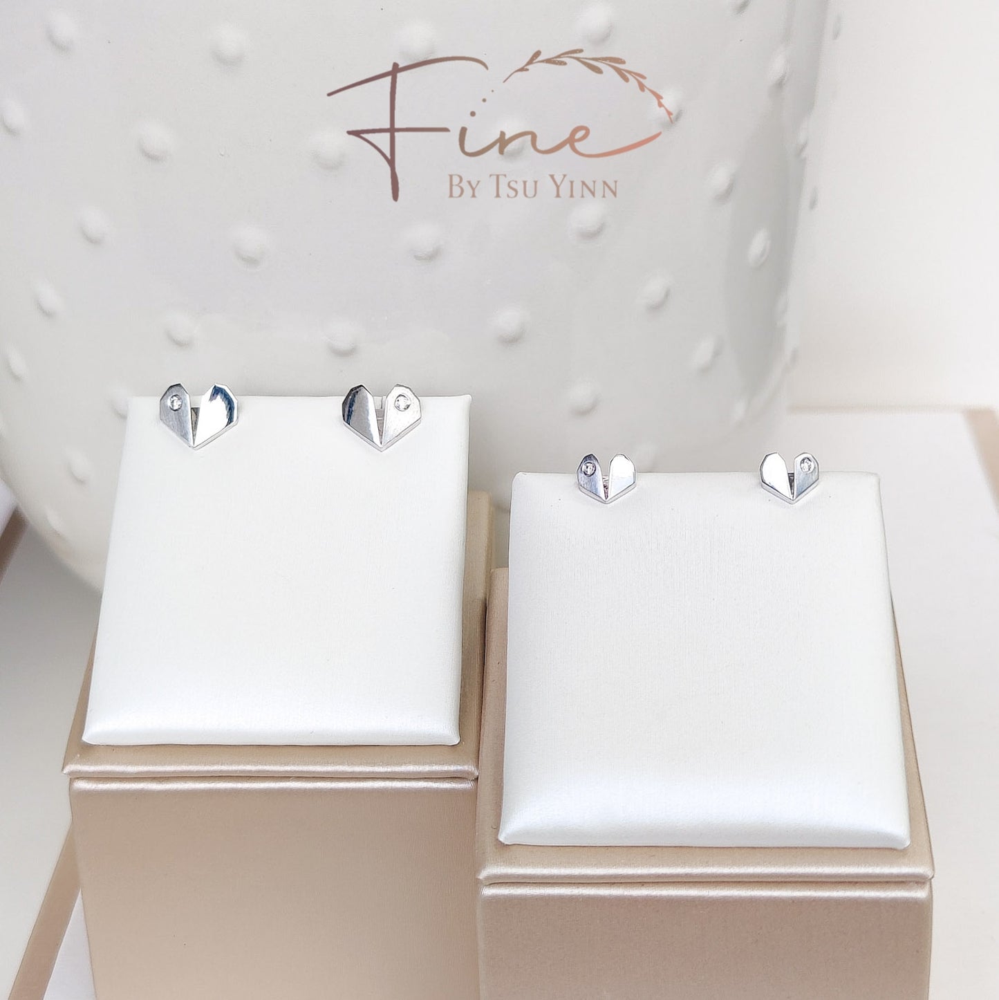 [Pre-order] Mini FBTY Origami Heart Studs