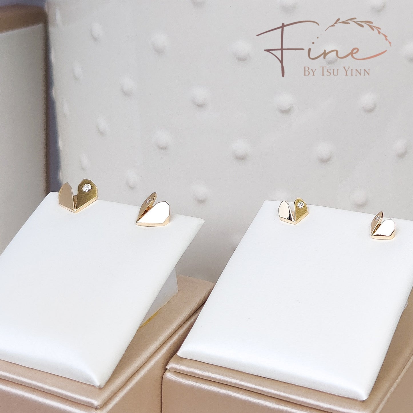 [Pre-order] Mini FBTY Origami Heart Studs