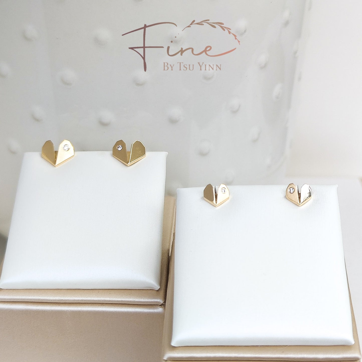 [Pre-order] Mini FBTY Origami Heart Studs