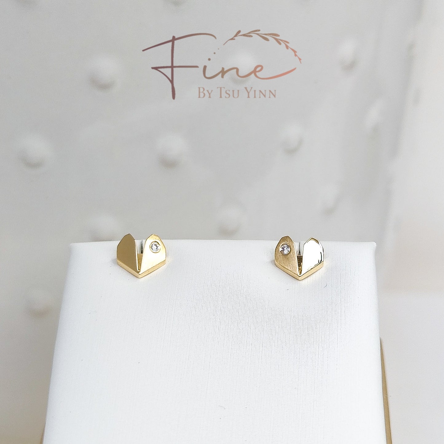 [Pre-order] Mini FBTY Origami Heart Studs