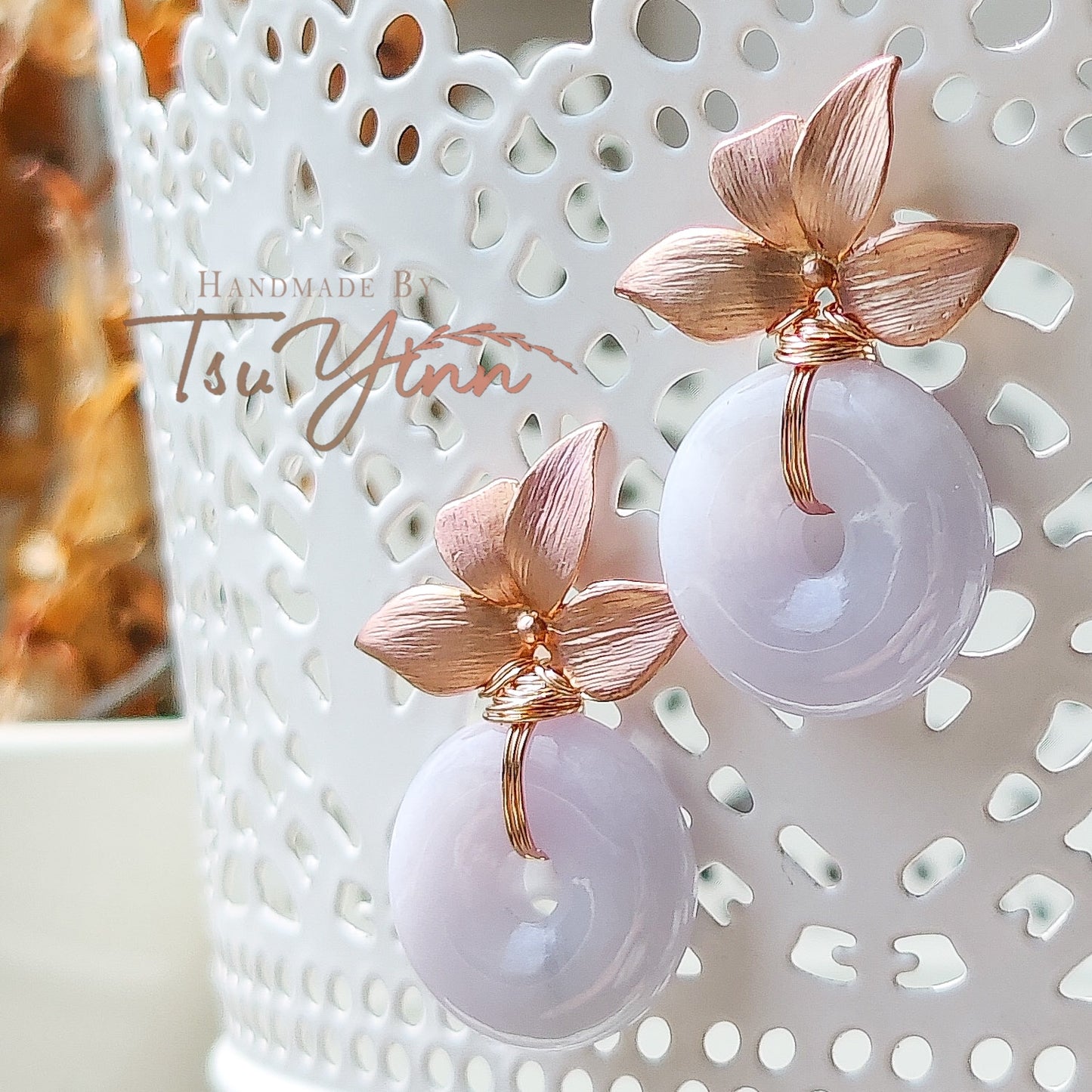 Joanne Earrings in Rose Gold