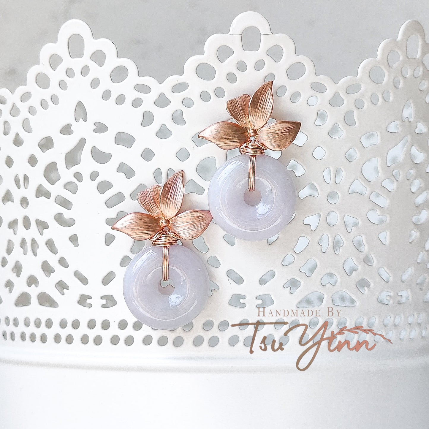 Joanne Earrings in Rose Gold