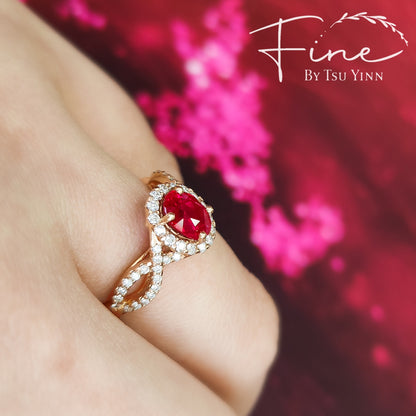 Gemma Ruby Ring