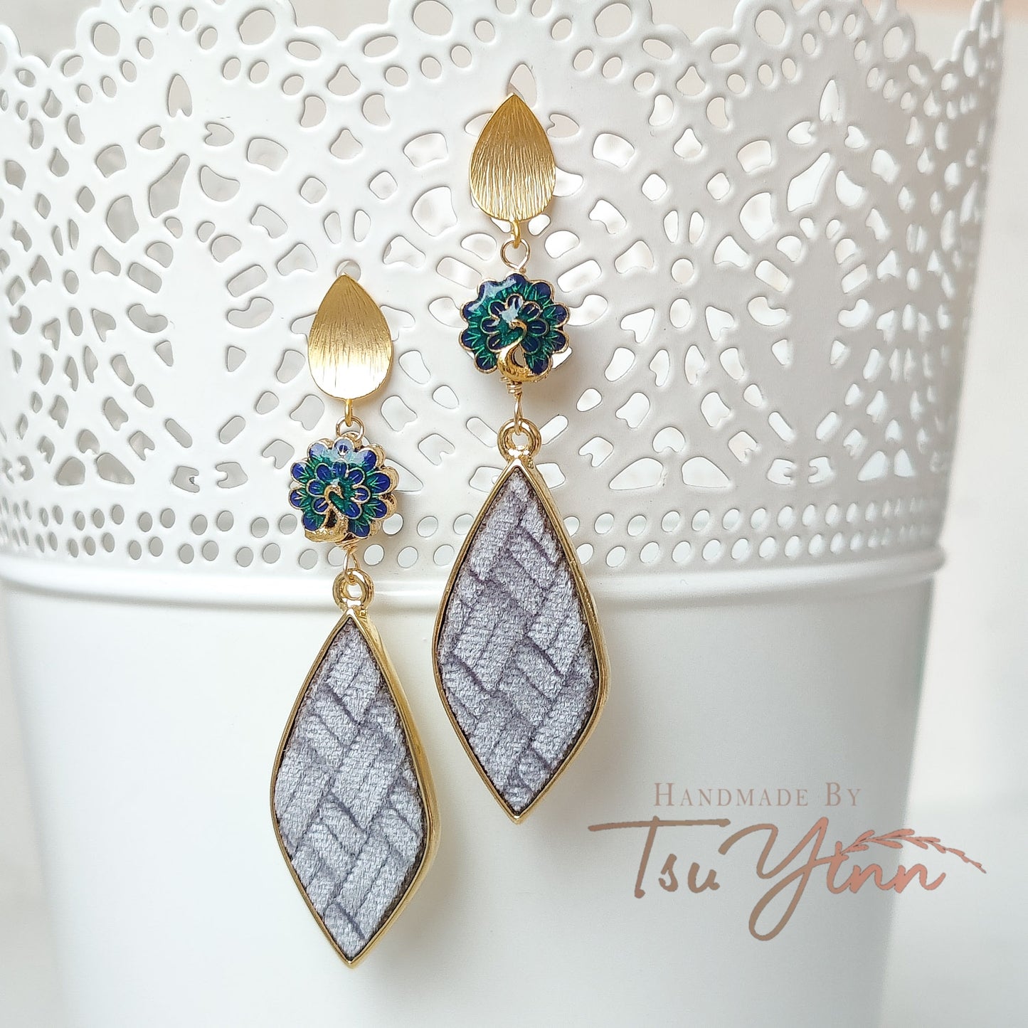 Oasis Glam Velvet Weave Earrings