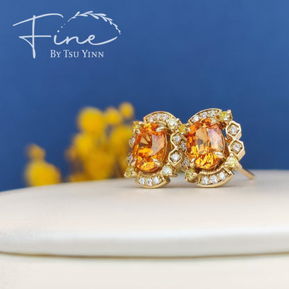 YG Kyra Earrings with Spessartite Garnets