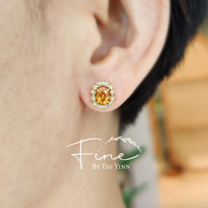 YG Kyra Earrings with Spessartite Garnets
