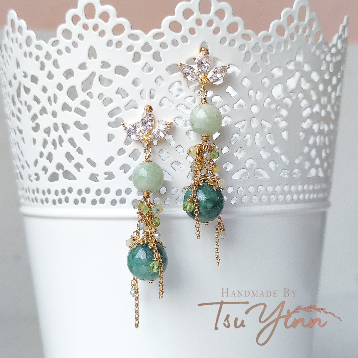 Celadon Dew Earrings