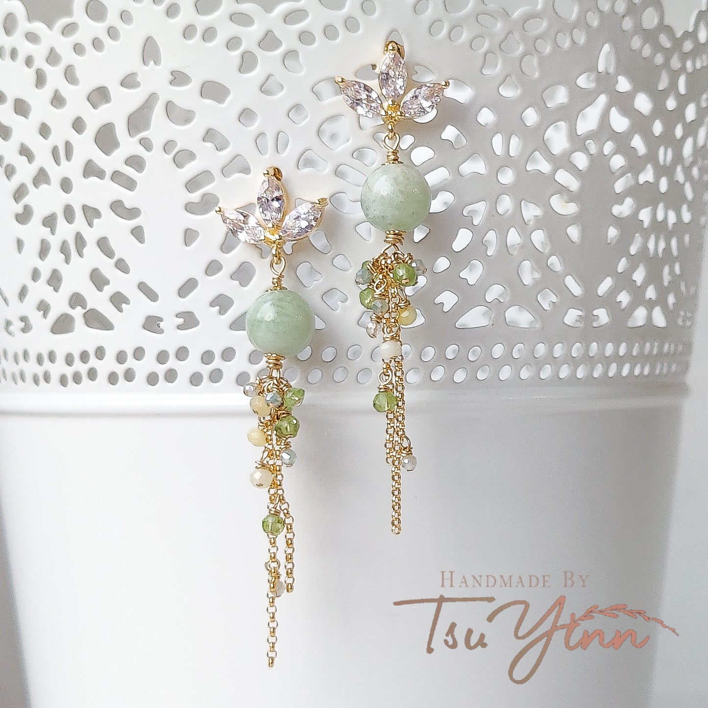 Celadon Dew Earrings