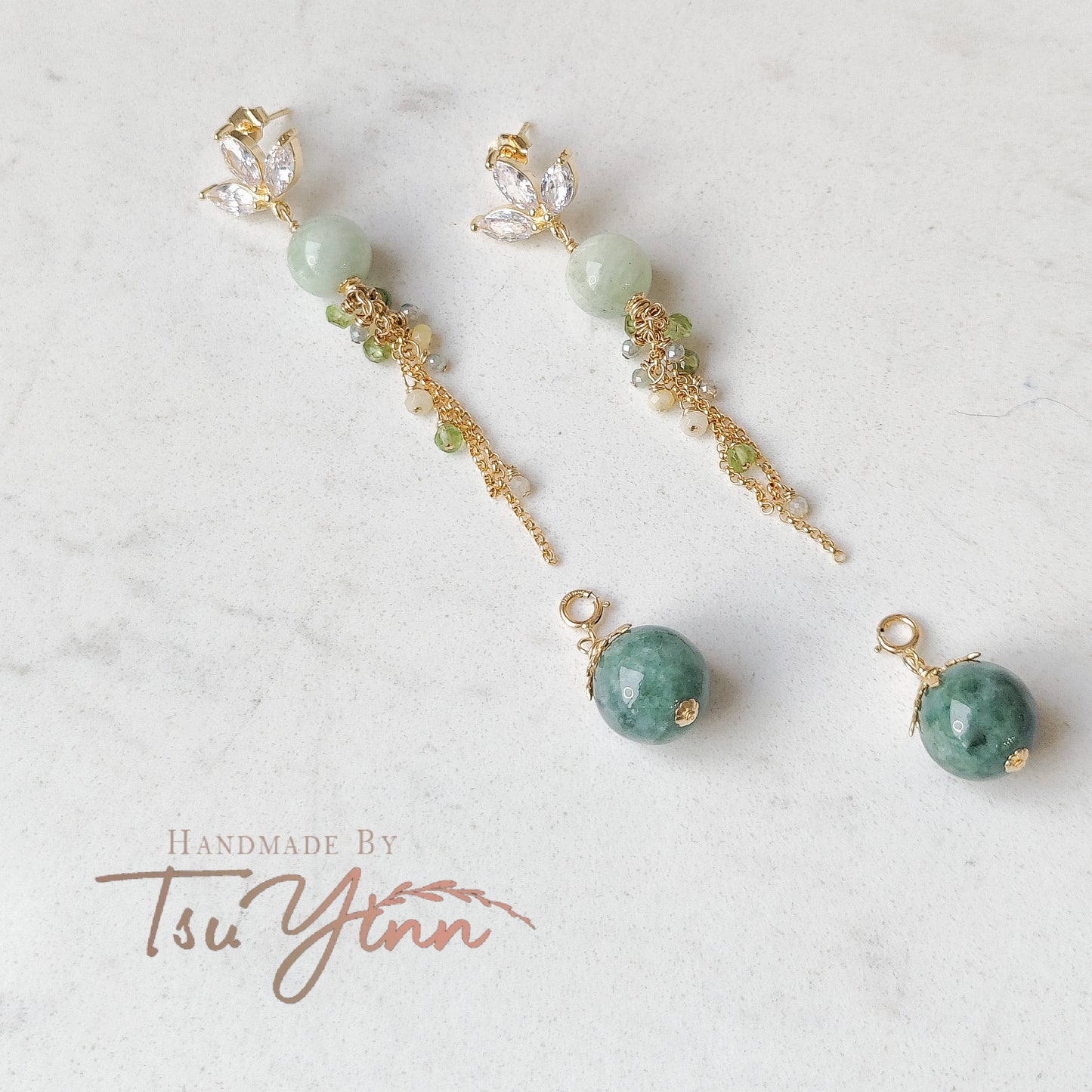 Celadon Dew Earrings