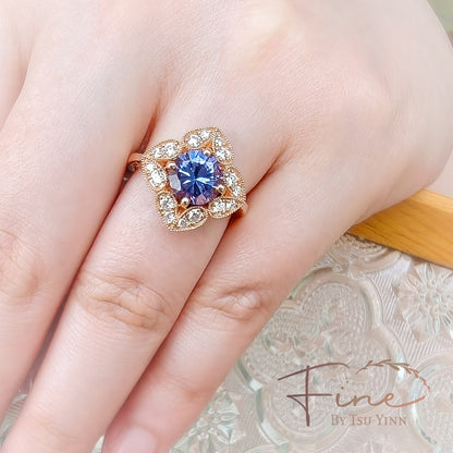 Indrani Ring with Tanzanite