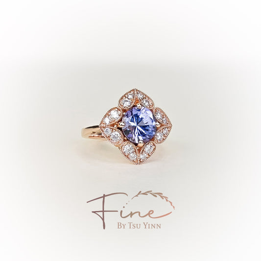 Indrani Ring with Tanzanite