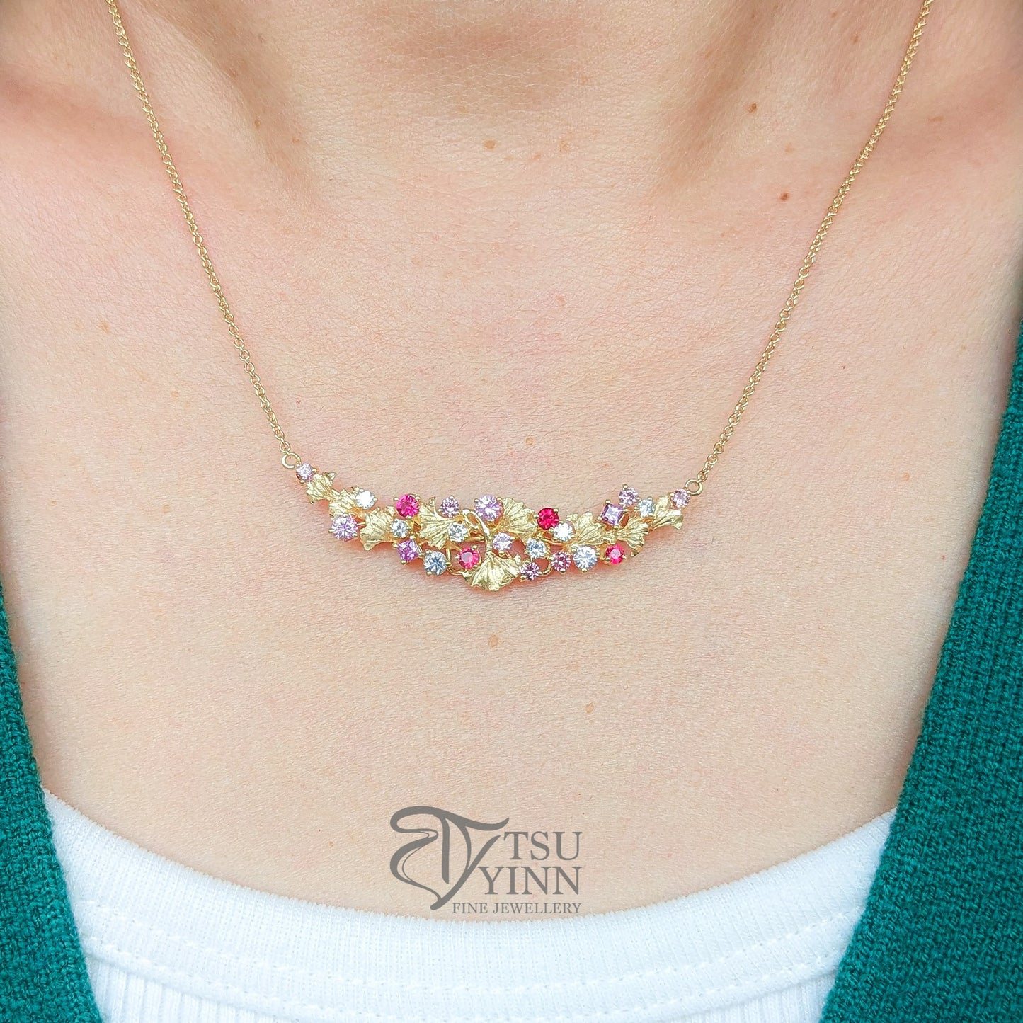Noriko Necklace in Yellow Gold