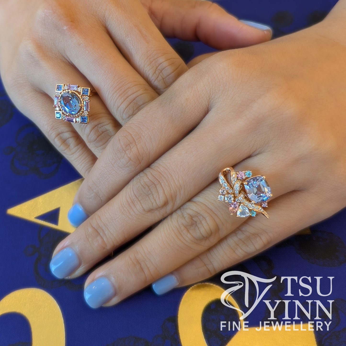Tanzanite Ribbon Ring-dant (Ring-cum-Pendant)