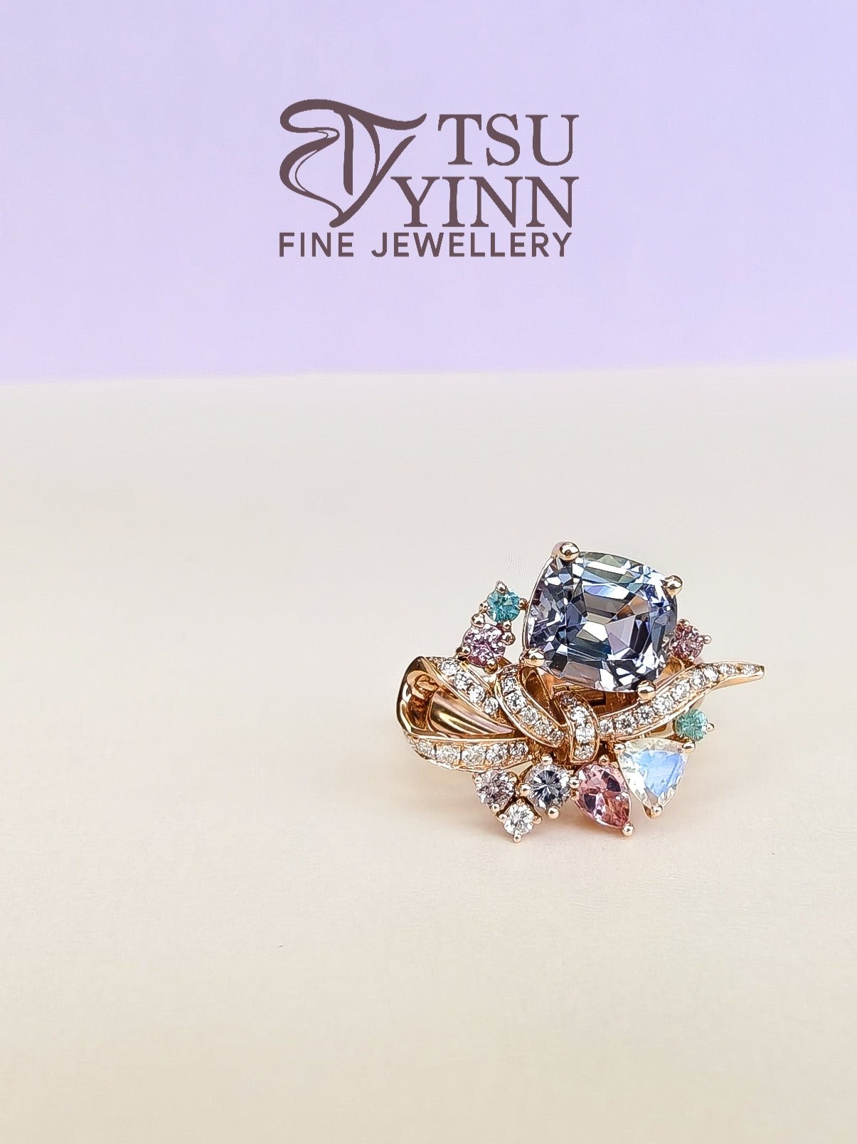 Tanzanite Ribbon Ring-dant (Ring-cum-Pendant)