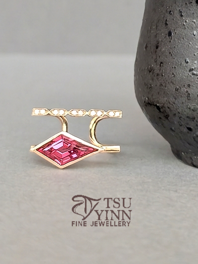 Karina Ring with Pink Spinel