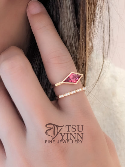 Karina Ring with Pink Spinel