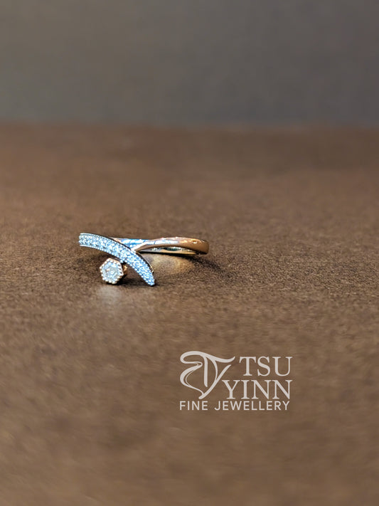 Diana Ring with Hexagon Diamond