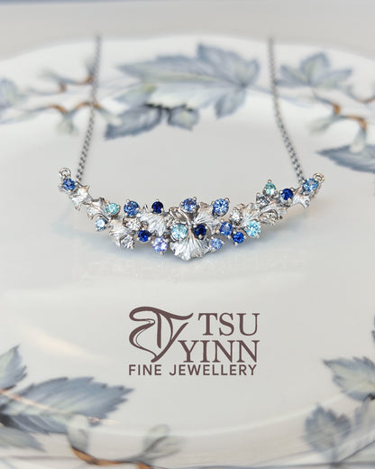 Noriko Necklace in White Gold