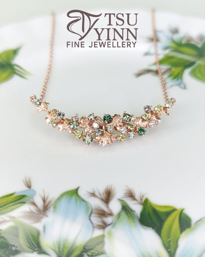Noriko Necklace in Rose Gold