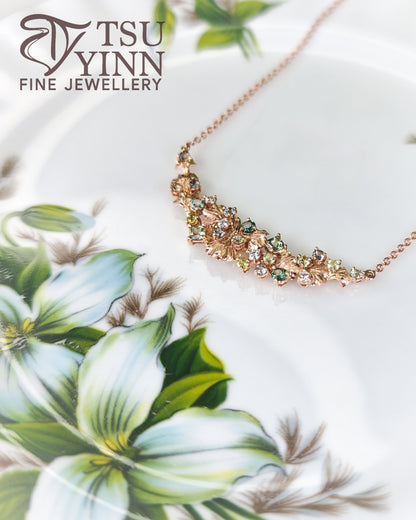 Noriko Necklace in Rose Gold