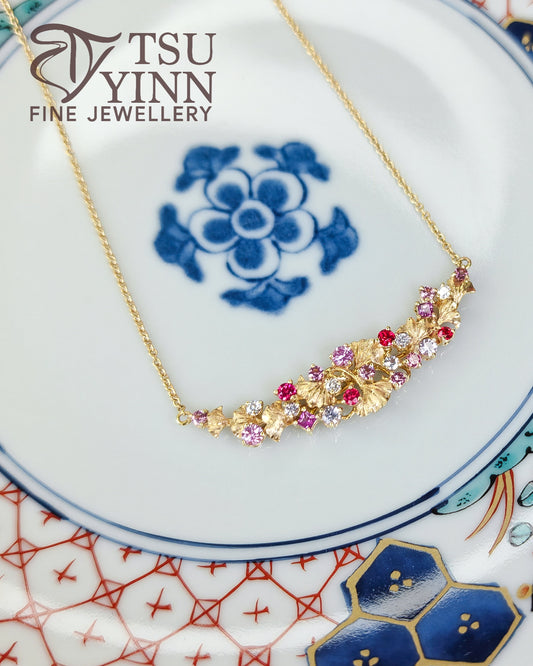 Noriko Necklace in Yellow Gold