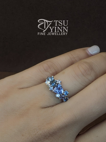 Messy Band Ring (Pacific Waters)