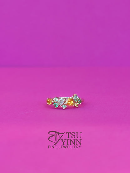 Messy Band Ring (Orange Mint)