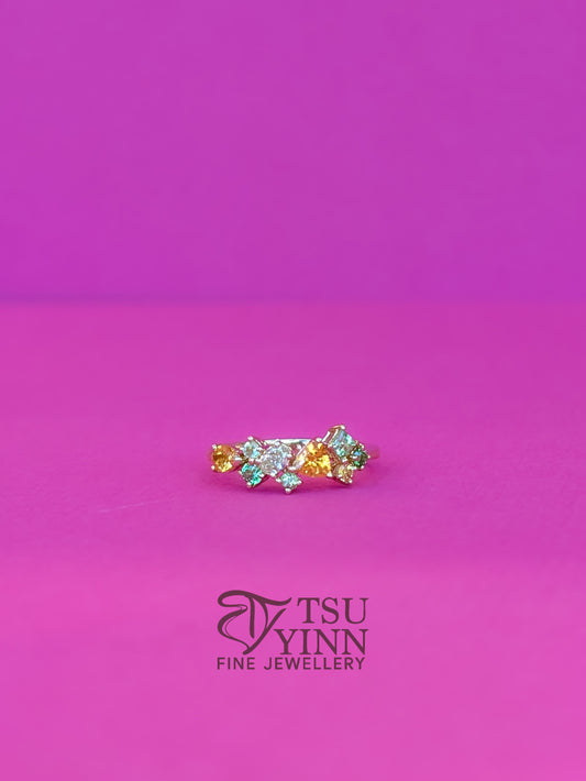 Messy Band Ring (Orange Mint)