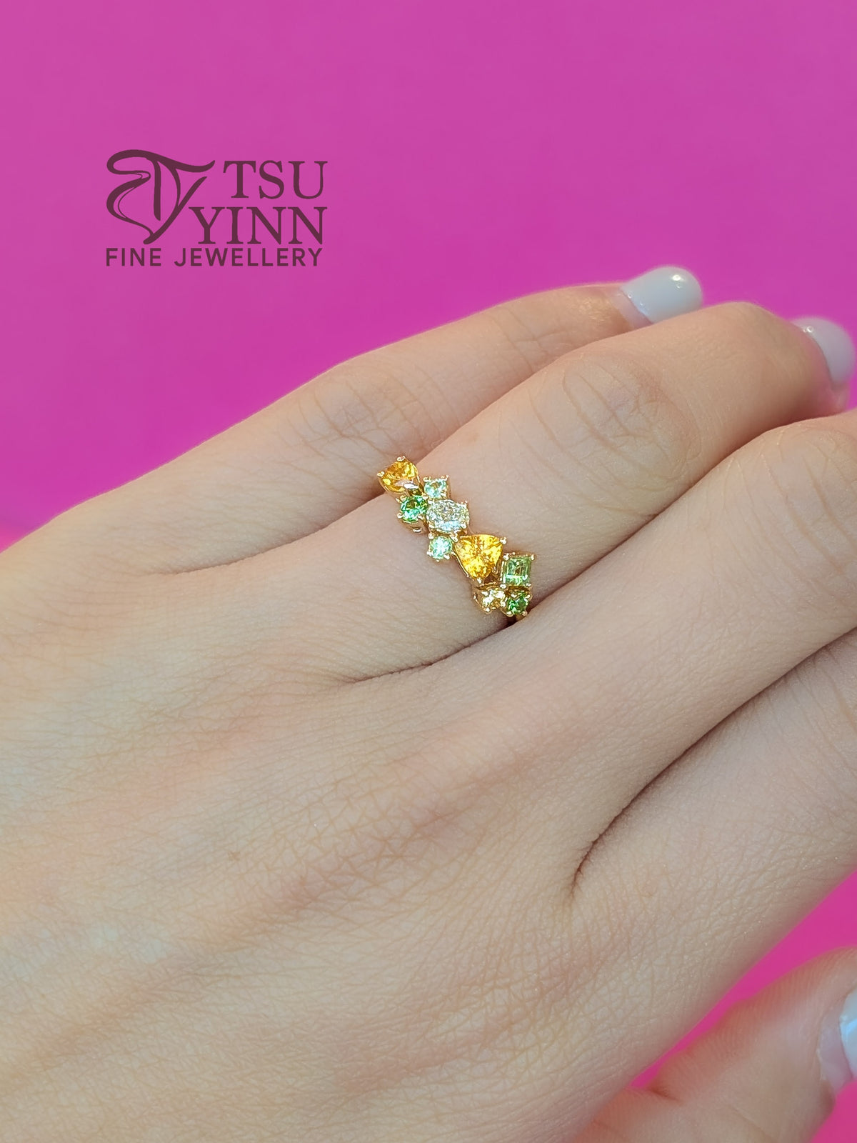 Messy Band Ring (Orange Mint)