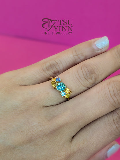 Messy Band Ring (Sunlit Lagoon)