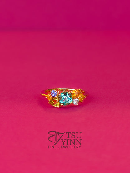 Messy Band Ring (Sunlit Lagoon)