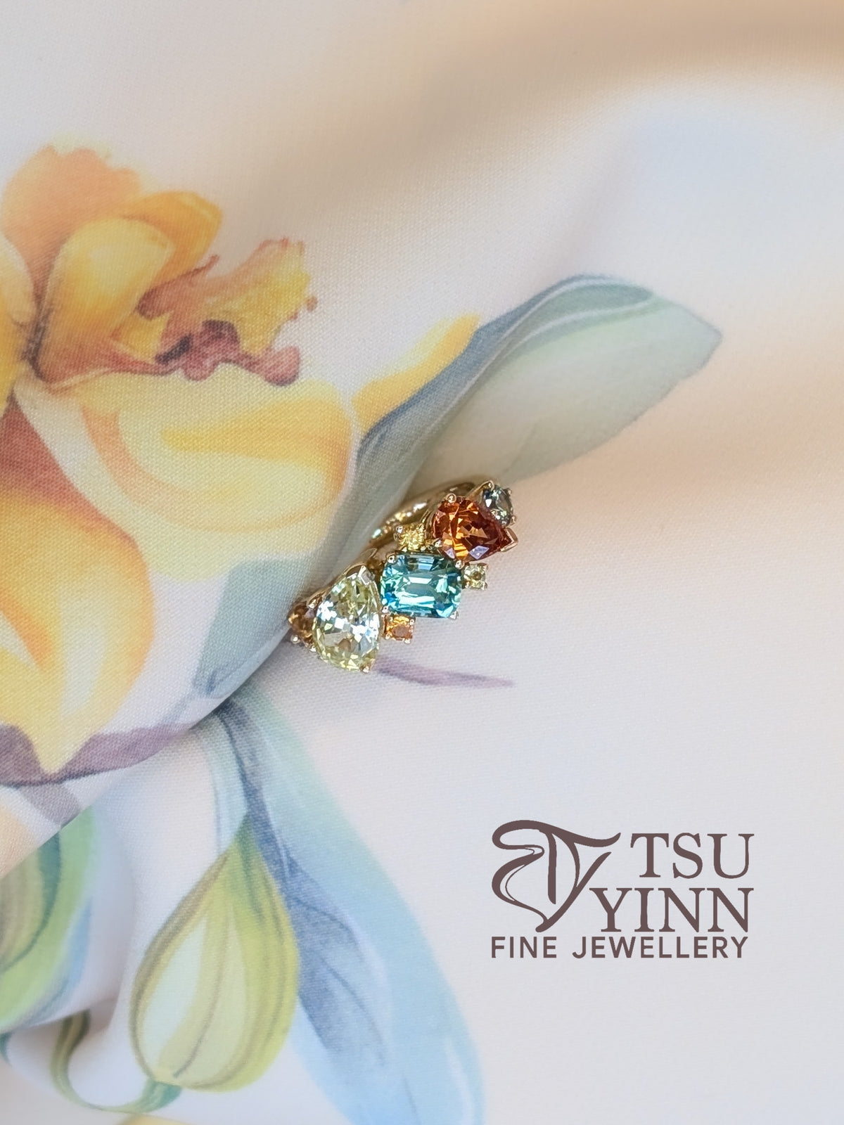 Messy Band Ring (Tropical Sunset)
