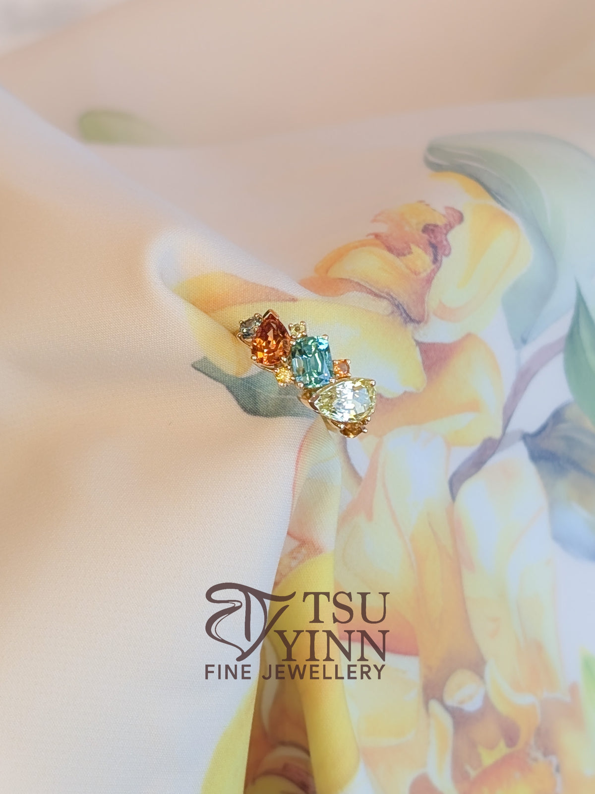 Messy Band Ring (Tropical Sunset)