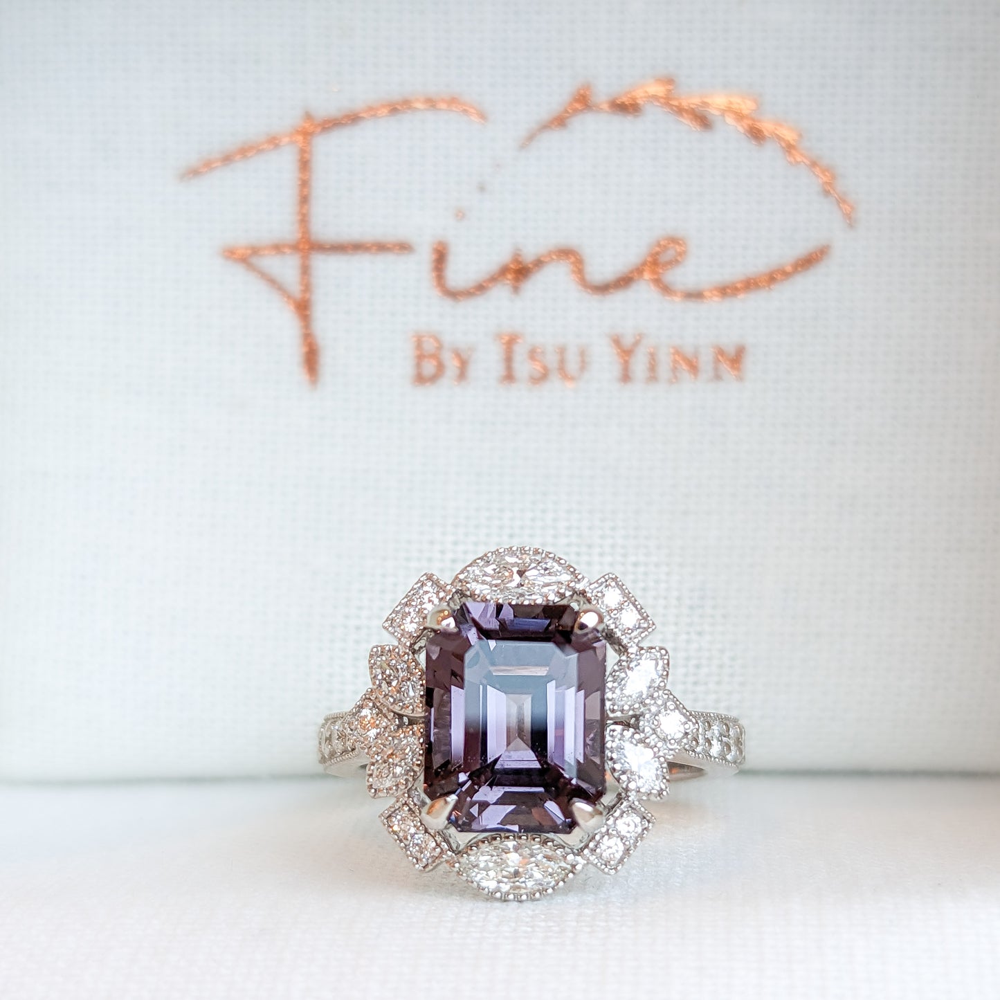 WG FBTY Camille Halo with Lavender Grey Spinel
